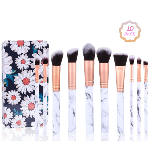 LADES 10 Pcs Makeup Brush Set