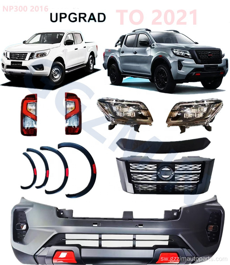 NP300 Navara Frontier 2016+ Uboreshaji hadi 2021 BodyKit