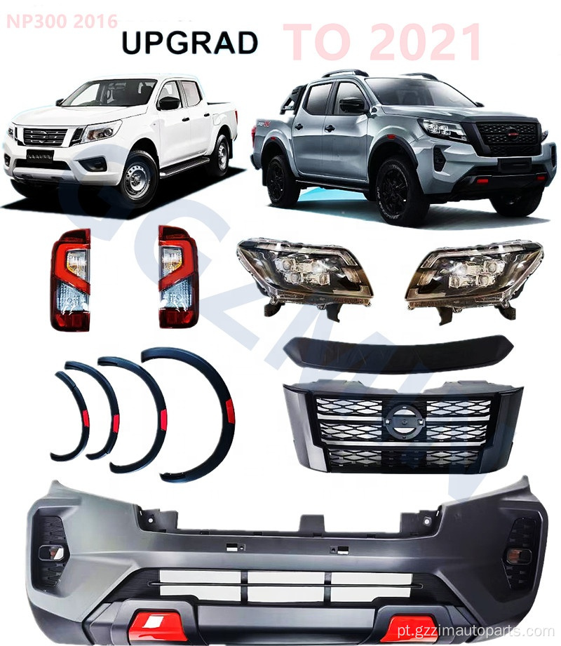 NP300 Navara Frontier 2016+ Atualização para 2021 BodyKit