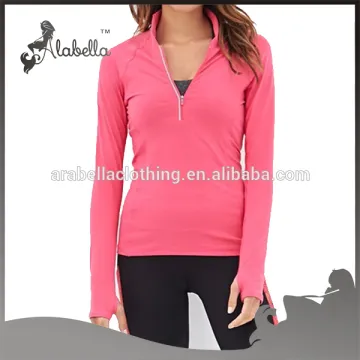 Running jacket with front zipper High collar hoodie
