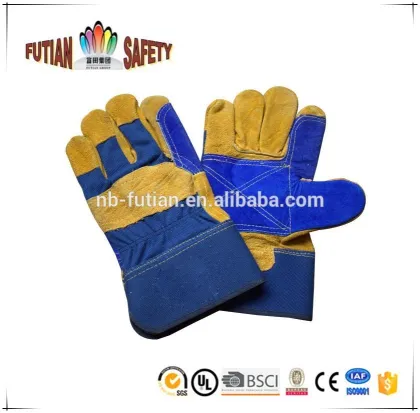 FTSAFETY double palm cow split leather gloves