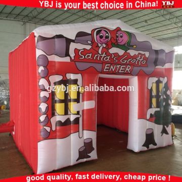 Outdoor Christmas decorations inflatable santa grotto,inflatable santa grotto