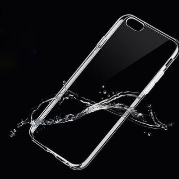 For Apple 4.7" iPhone 6 White Clear Transparent Back PVC Case Cover Bumper