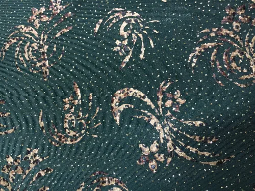 NEW Style knitted fabrics with double side rib With METALLIC