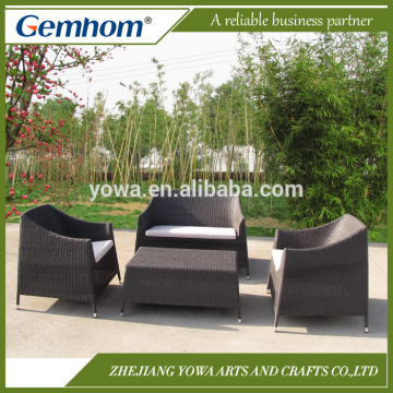 Aluminium frame flat rattan furniture sale online