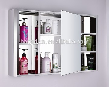 Tempered glasse stainless steel bathroom vanity cabinet