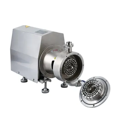 KEDUN Portable Industrial Food Emulsifier Pump Mixer with Hopper