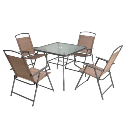ODM And OEM All Weather Metal Outdoor Table and Chair Outdoor Dining Sets
