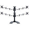 (TV16-602T) 6 Monitors Desktop stand for Displays up to 24″