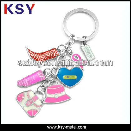 2015 new hot sell custom ferrari metal keychain