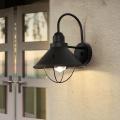 LEDER Black Rustic Outdoor Wall Sconces