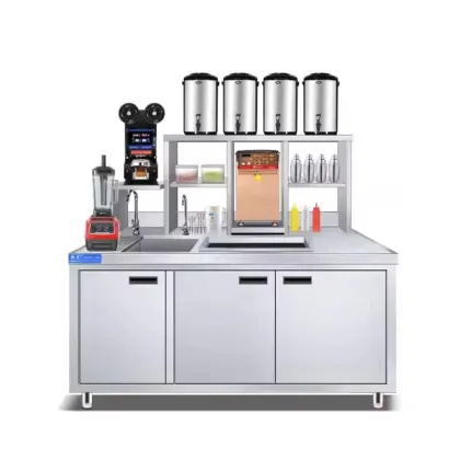 Commercial Boba Bar Equipment: Milk Tea Bar Counter and Bubble Tea Shop Setup
