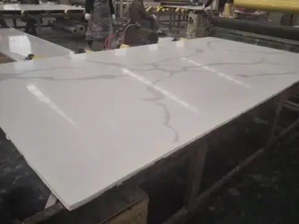 Marble color quartz slabs