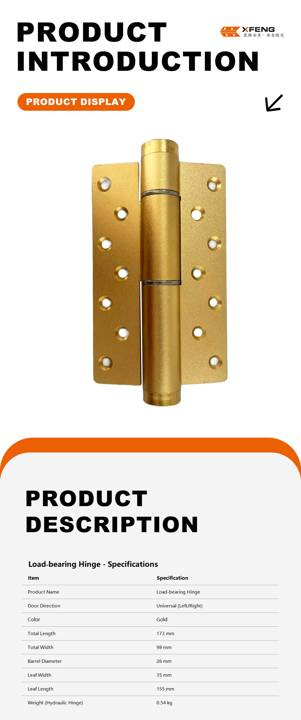 Non-Handed Hydraulic Hinge4