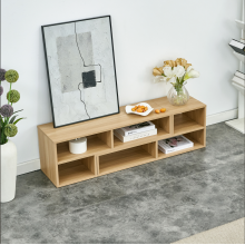 Modern TV Cabinet with Wooden Panel Elegant Latest TV Cabinet with Wooden Finish Manufactory