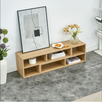 Modern TV Cabinet with Wooden Panel Elegant Latest TV Cabinet with Wooden Finish Manufactory