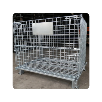 Galvanized Steel Wire Mesh Warehouse Storage Cages