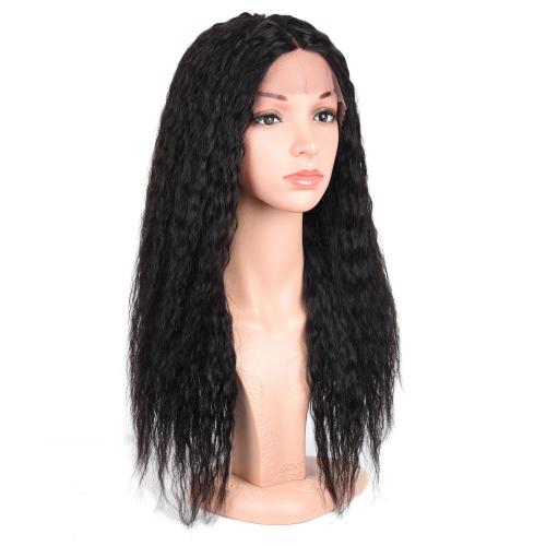 100% HUMAN HAIR LONG SIZE LACE FRONT WET N WAVY WIG