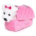 Cane giocattolo peluche bianco all'ingrosso