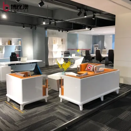 Orange Leather Royal sofa