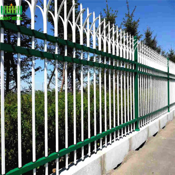 Powder Coated Security Zinc Steel Fence