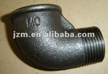 M&F Equal Elbow,NPT,Black Malleable Iron