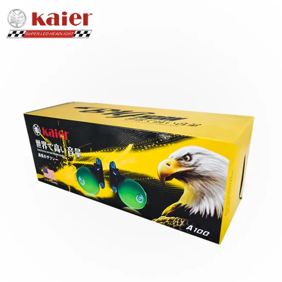Kaier A100: 12V/24V Loudest Sound Truck & Vehicle Horn - Red, Black, Chrome