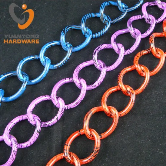 Export fashion design and elegant metal colorful chain