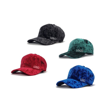 Wholesale Custom Embroidery Velvet Baseball Caps for Outdoor Activities