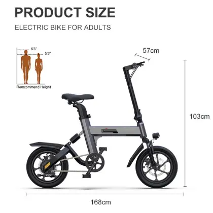 Transmission shaft portable folding electric bicycle