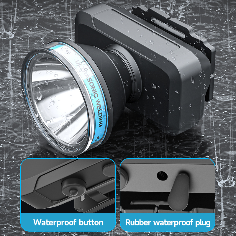 Outdoor Rechargeable LED Headlamp for Camping Mining