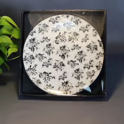 Butterfly Orchid Bone China Porcelain Plate