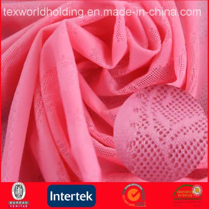 Knitted Dye Stretch Jacquard Nylon Spandex Fabric (WNE3107)