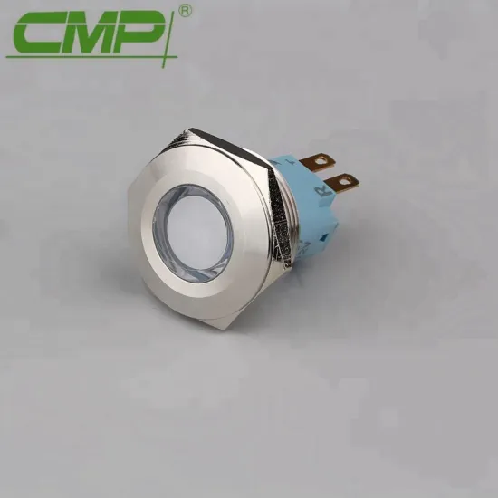 25mm 12v or 24v Green Waterproof IP67 Indicator Lamp