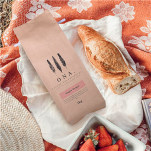 Kraft paper coffee bags with custom design