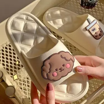 Cute Cartoon Bear Summer Slippers: Soft Bottom, Lightweight, and Perfect for Home or Bath
