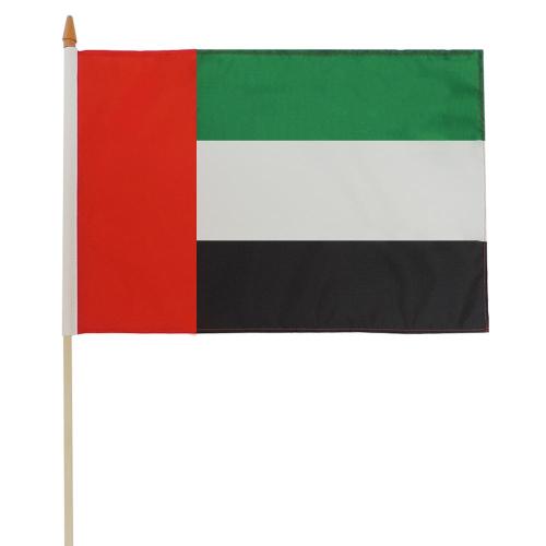 High quality 100% polyester UAE hand waving flag