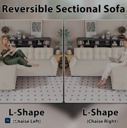 Modern Living Room Sofa with Comfortable Cushions