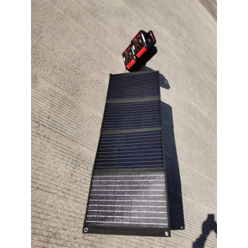 100W(±5W) Lighter Portable Solar Panel, Monocrystalline Foldable Waterproof Solar Panel Suitcase with Built-in Kickstand for Gen