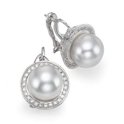 White Pearl Earrings