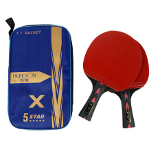 Huieson Table Tennis Racket Set 3Types Short Long Handle Carbon Fiber Blade Ping Pong Rackets Bat with Case Shipping from Russia