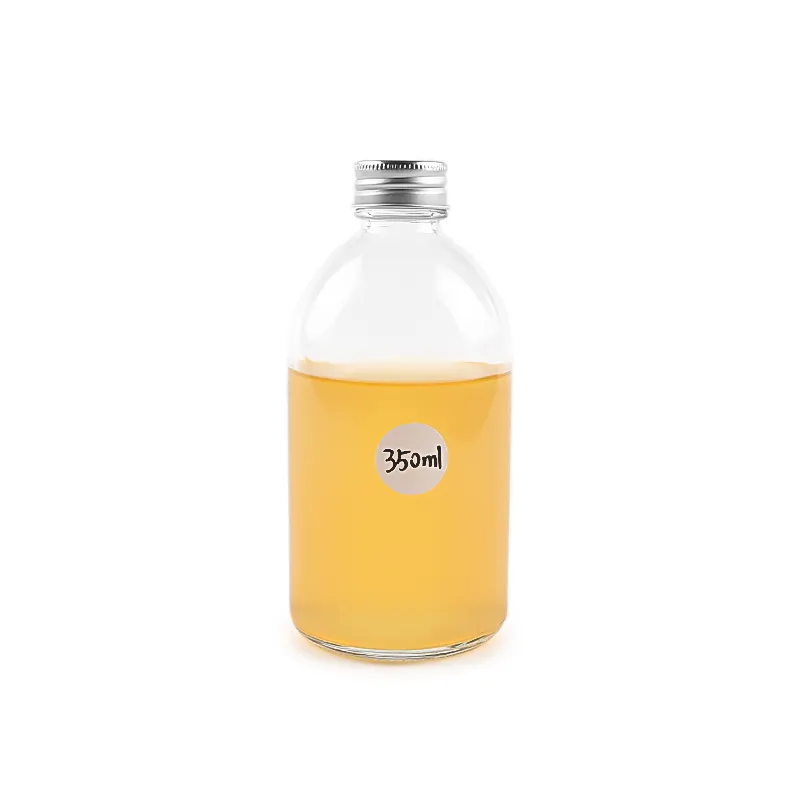 350ml Glass Boston Juice Bottle5 Png