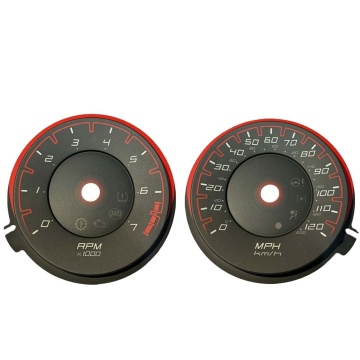 Custom Silk Screen Printing 3D Auto Panel Dashboard Speedometer and Tachometer