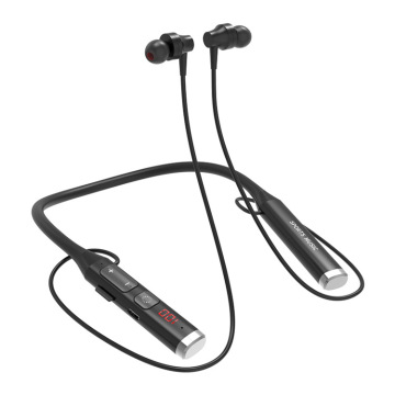 Bluetooth Neckband Earphone with MP3, FM Radio, and Magnetic Earbuds