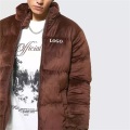 Veste en velours marron masculin