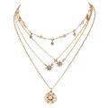 Collier Fashion pour femmes avec breloques et collier en or pour dames