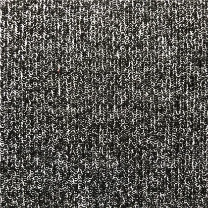 Rayon polyester spandex rib