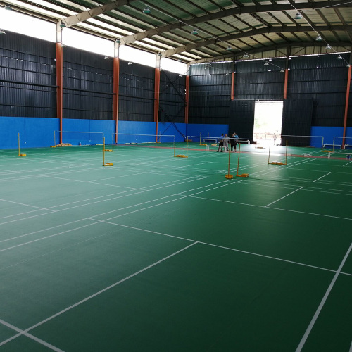 Revêtement de sol sportif en PVC pour badminton
