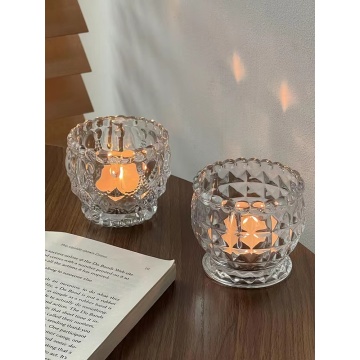 Trang trí hộp đựng thời trang lọ nến thủy tinh Jar Glass