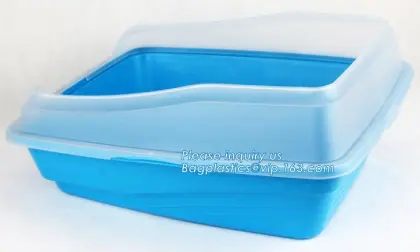 Hooded Cat Litter Box With Door, Cat Toilet Semi-closed Cat Litter Box, plastic cat litter box toilet